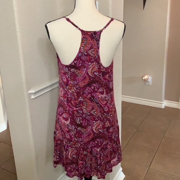 Hollister plum paisley print razorback mini dress - Picture 3 of 14